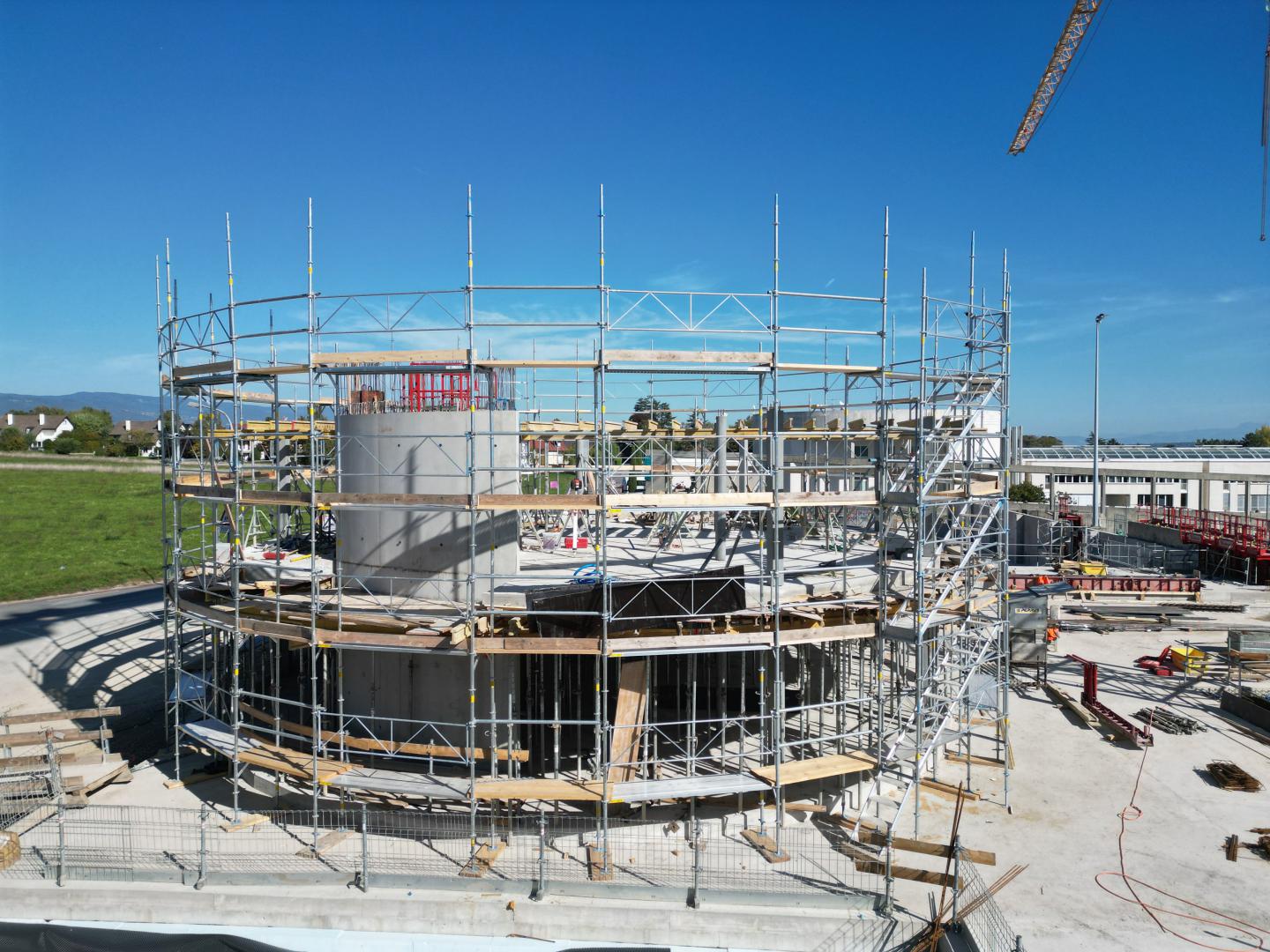 Bâtiment Accueil coffrage dalle sur rez (c) S.Grimm